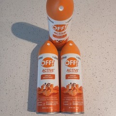 OFF! Active Insect Repellent Spray Sweat Resistant Repels Mosquitoes 3 Pack