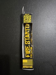 Black Beard Fire Starters Single Fire Rope Black 50+ fires each