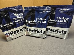 4PATRIOTS 72 Hour Survival Food Kit Lot Of 3 Packages Backpacking Camping