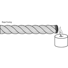 1/8 In. X 50 Ft. Black Reflective Paracord Rope