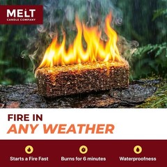 160 Portable and Odorless Fire Starter Squares – Ignite Your Campfires Easily