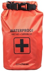 LIFE+GEAR 41-3820 First Aid & Survival Kit 130-Piece Waterproof Dry Bag Bag Red