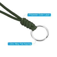 1PCS 18″ Paracord Lanyard Necklace Cord