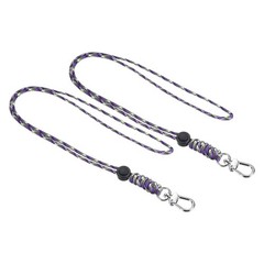 2pcs 19″ Paracord Lanyard Clasp Neck Badge Holder Strap Cord Camouflage Purple