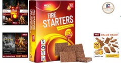160 Portable and Odorless Fire Starter Squares – Ignite Your Campfires Easily