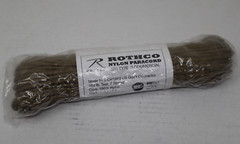 Rothco Nylon Paracord 550 lbs Test 7 Strand type 3 Commercial 100′ Brown